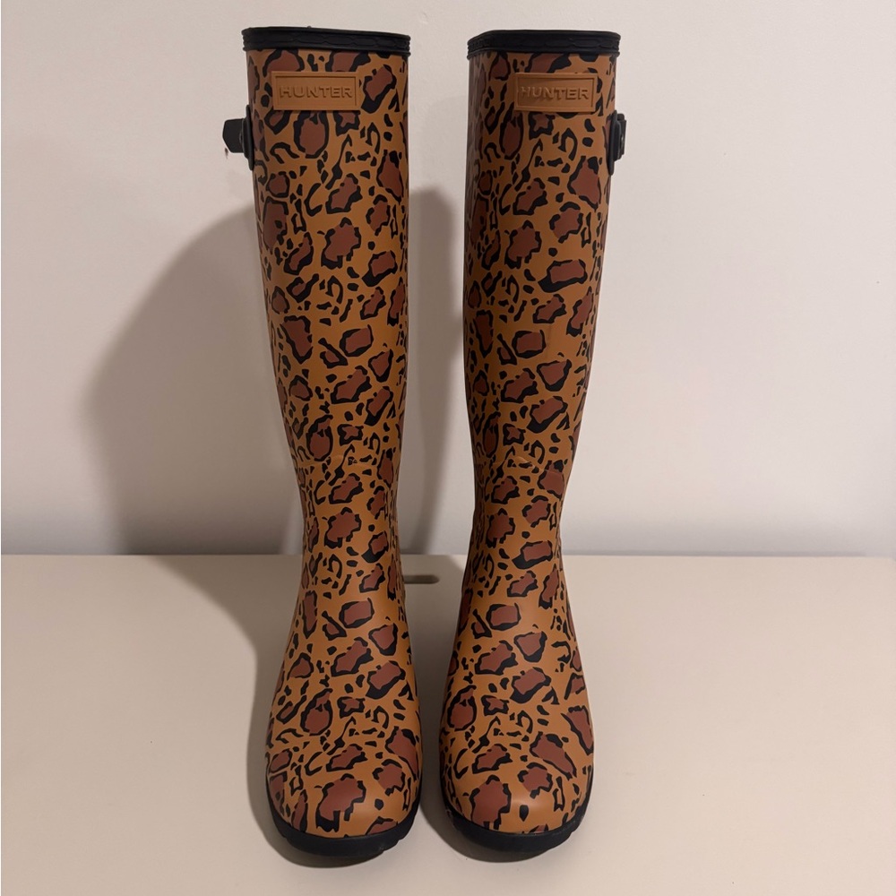 Hunter Tall Cheetah Print Rain Boots